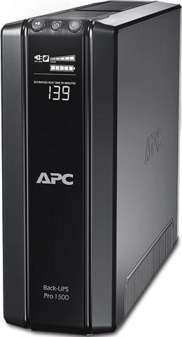 APC Back-UPS PRO - Noodstroomvoeding / 6x penaarde / USB / 1500VA / uitbreidbare runtime (1500 W, Line-interactive UPS)