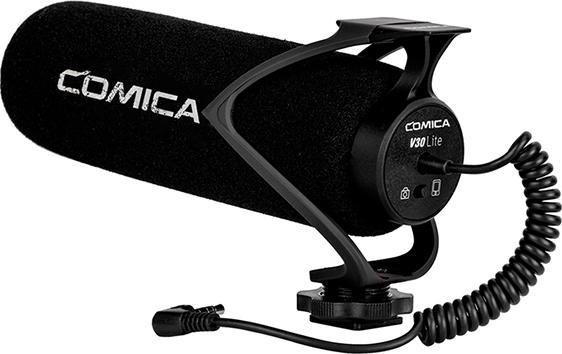 Actual product image Comica Super Cardioid Condenser Shotgun Microphone(Black)