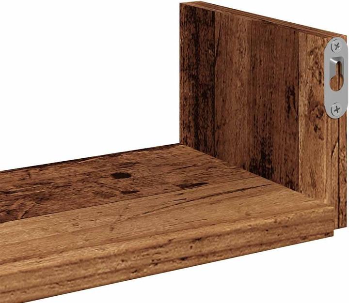 Produktbild VidaXL Wandregale 3 Stk. Altholz-Optik Holzwerkstoff (60 x 15 x 10 cm)