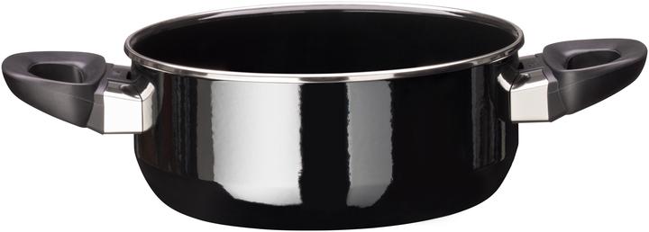 Produktbild Silit Kochtopf Bratentopf Induktion 20cm Glasdeckel 2,4l Modesto Line Silargan schwarz (20 cm, Kochtopf, Edelstahl)