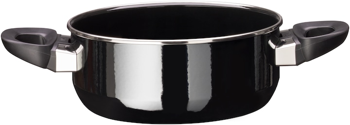 Produktbild Silit Kochtopf Bratentopf Induktion 20cm Glasdeckel 2,4l Modesto Line Silargan schwarz (20 cm, Kochtopf, Edelstahl)