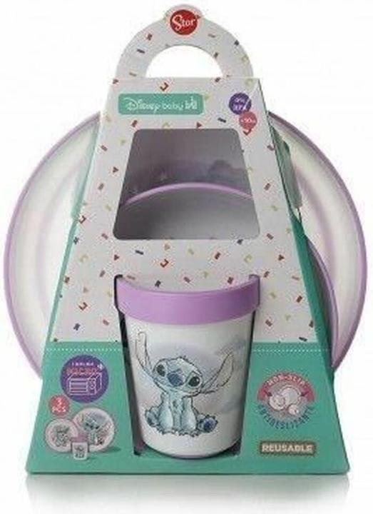 Actual product image Disney Interactive Studios 3-teiliges ESSENSPAKET LILO und STITCH GOBELET + SCHALE + ASSIETTE ANTIDERRAPANTS