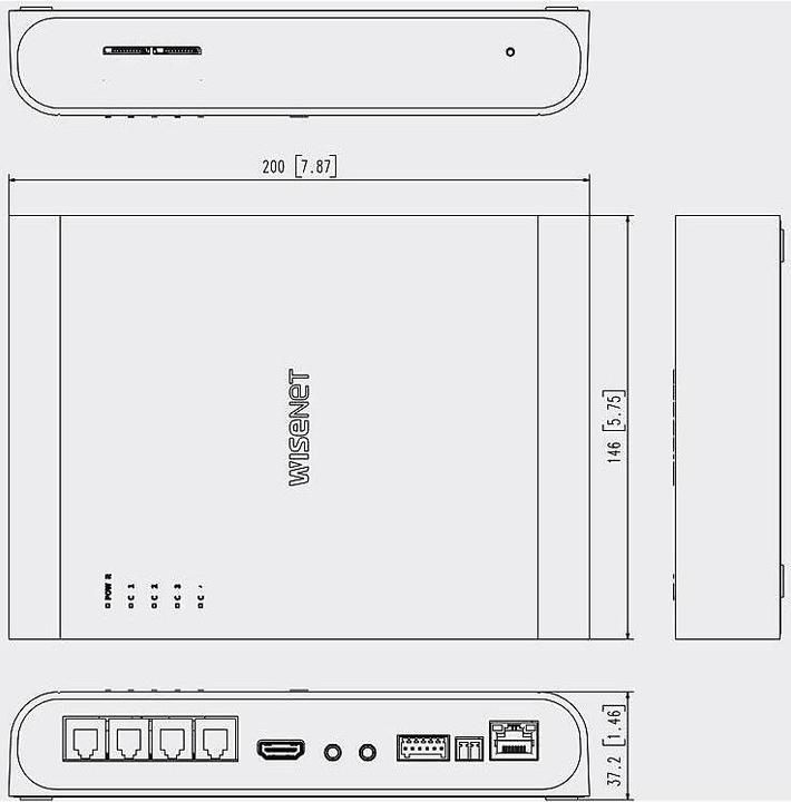 Immagine prodotto Hanwha PNM-9000QB Box Camera ind. 8MP PoE (1920 x 1080 Pixels)