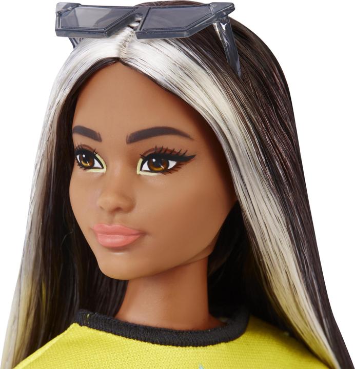Produktbild Barbie Fashionista Puppe - gelbes Top und karierter Rock