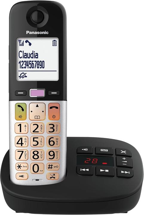 Actual product image Panasonic KX-TGU430EXB DECT Telefoon met Groot Display/Toetsen - Duo Set