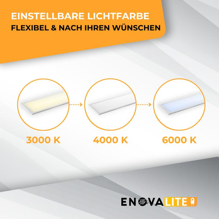 Produktbild Enova ELED 600206 - LED-Panel, 36 W, 3600 lm, CCT, 120x30 (3600 lm)