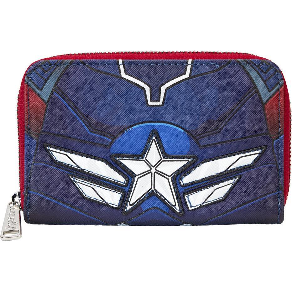 Loungefly, Portemonnaie, Marvel Captain America Brave New World wallet, Silber