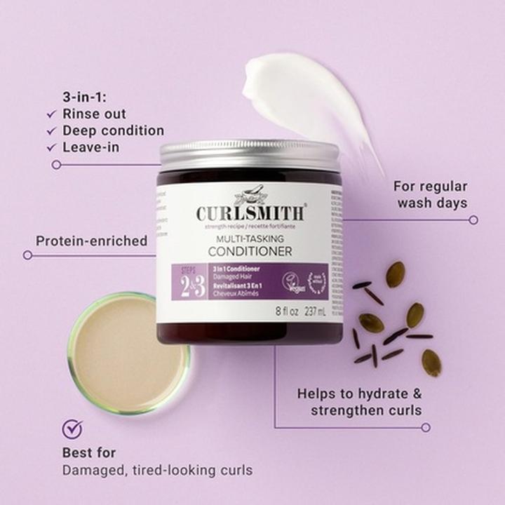 Produktbild Curlsmith Multitasking Conditioner 3-in-1 with Proteins (237 ml)