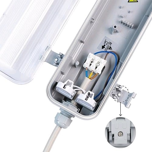 Actual product image EGB Damp-proof diffuser light IP65 m LED tubes 22W L1575mm (4600 lm, G13)