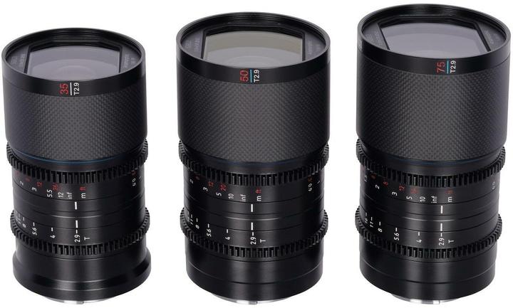 Actual product image Sirui Sniper Set 23mm, 33mm & 56mm F1.2 APSC Auto-Focus Lens Kit (E Mount, Black, Carbon Fibre) (Sony E, APS-C / DX)
