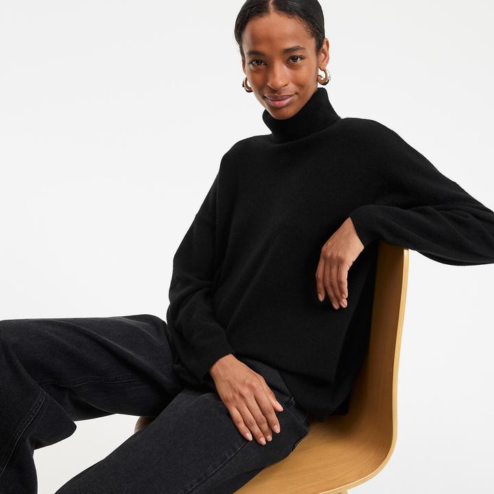 Produktbild La Redoute Collections Pullover mit Rollkragen aus feinem Kaschmir-Strick (XS)