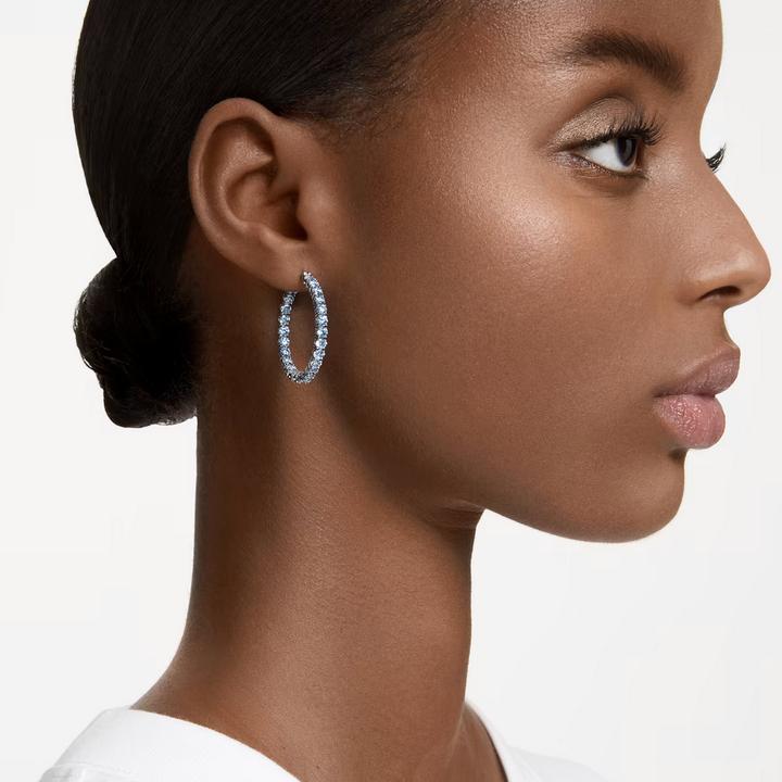 Immagine prodotto Swarovski Matrix Creoles taglio rotondo blu (Cristallo Swarovski)