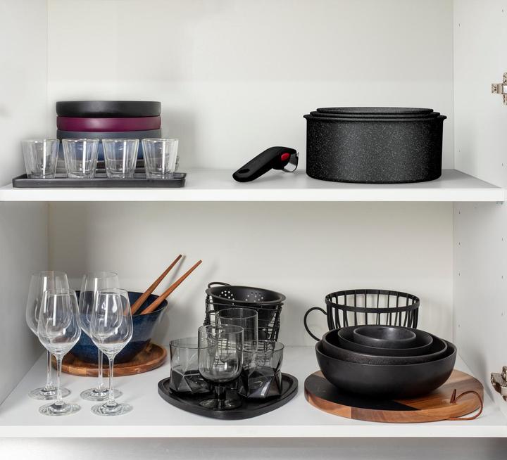 Immagine prodotto Tefal Ingenio Black Stone (28 cm, Set di pentole e padelle da cucina, Alluminio)