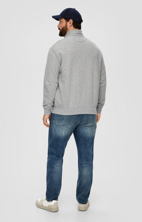 Produktbild s.Oliver Sweatshirt Jacke Sweatjacke mit Stehkragen (4XL)