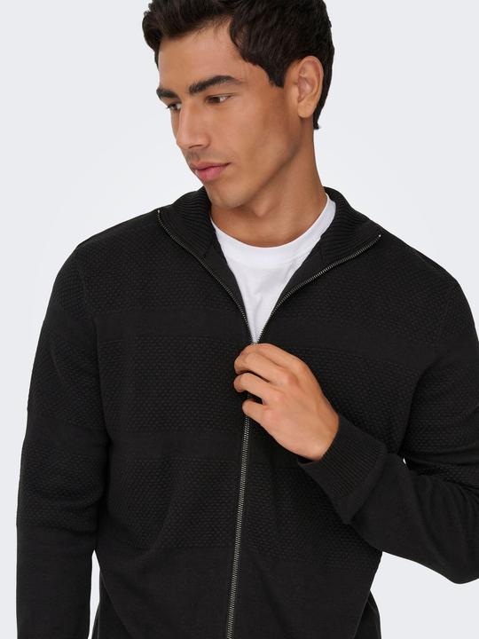 Produktbild Only & Sons Onsmalik Reg 12 Pin Zip Cardigan Knit (S)