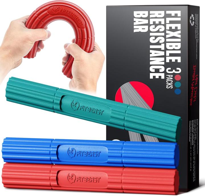 FitBeast Therapie Flex Bar-Set für Tennisarm, 3 Stück