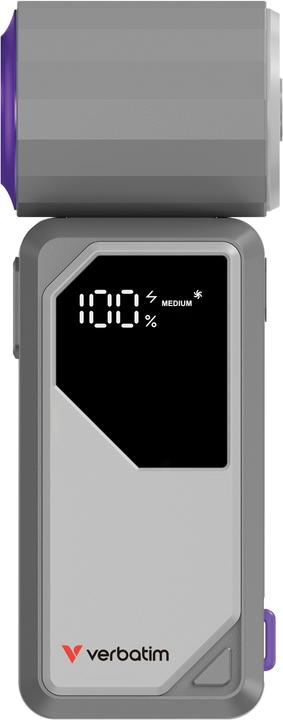 Actual product image Verbatim Handventilator Cool'n'Go AirJet grau/lila