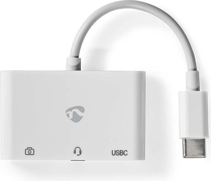 Produktbild Nedis USB Multi-Port-Adapter | USB 2.0 | USB-C™ Buchse | USB-A Buchse / USB-C™ Buchse / 3.5 mm Buchs (USB Typ-C, USB 2.0)