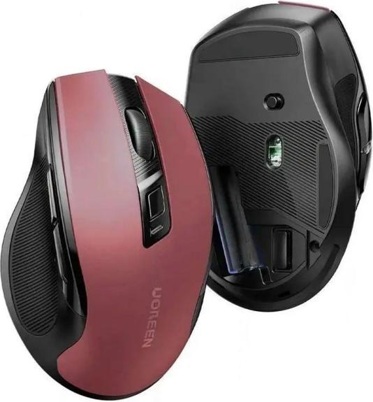 Actual product image Ugreen Mysz Bezprzewodowa mysz MU006 2.4 GHz + Bluetooth 5.0 (czerwona) (Wireless)
