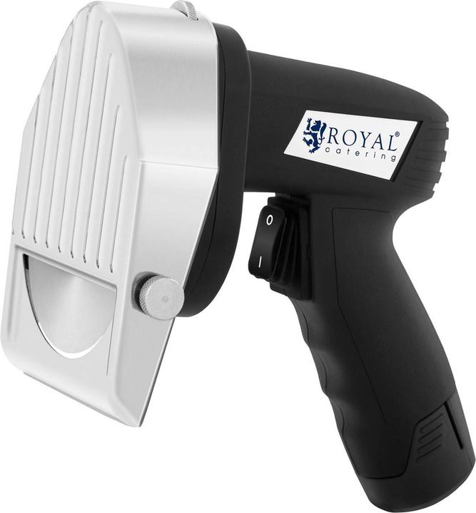 Produktbild Royal Catering Dönermesser elektrisch Gyrosmesser Dönerschneider Akku kabellos 3.000 U/min