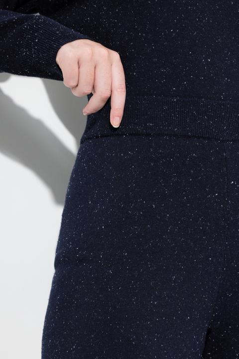 Immagine prodotto Ulla Popken Pantaloni di maglia modello Rose in cotone biologico con taglio della gamba ampio e cintura elastica (50, 56)