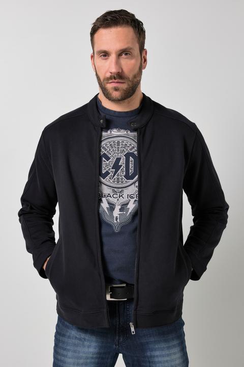 Produktbild JP1880 Sweatjacke, Bikerjacke, Stehkragen, Zipper (L)