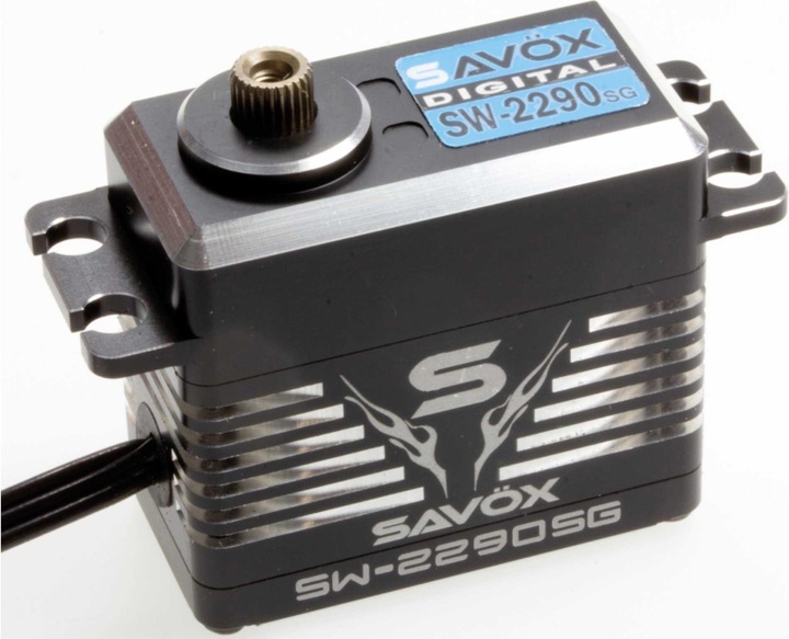 Savöx sw-2290sg (7.4v/55kg/0.13s) digital hv servo waterproof black line