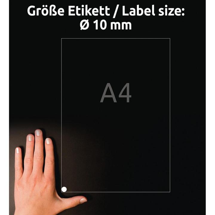 Actual product image Avery Round labels, removable