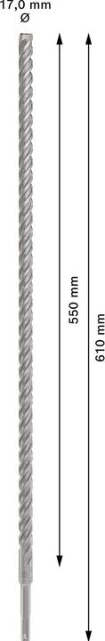 Produktbild Bosch Zubehör PRO SDS plus-5X Hammerbohrer, 16 x 550 x 610 mm (16 Millimeter)