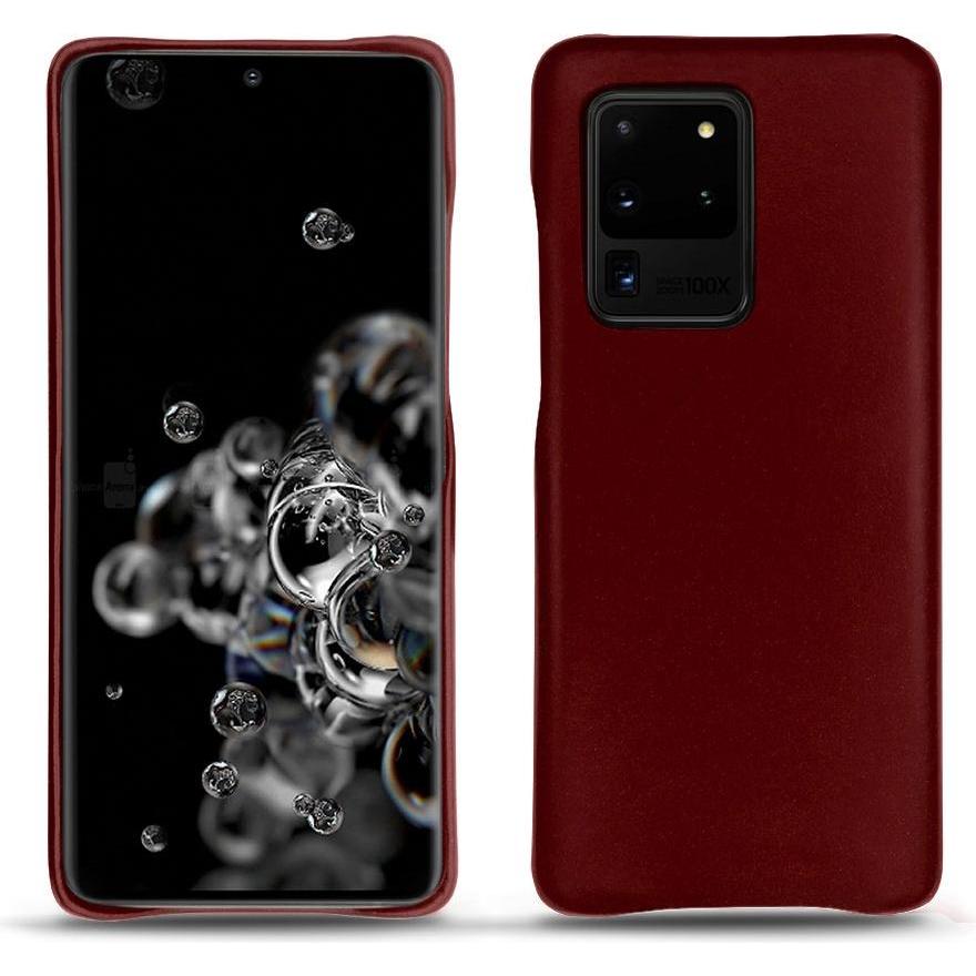 Noreve Lederschutzhülle (Samsung Galaxy S20 Ultra 5G), Smartphone Hülle, Rot
