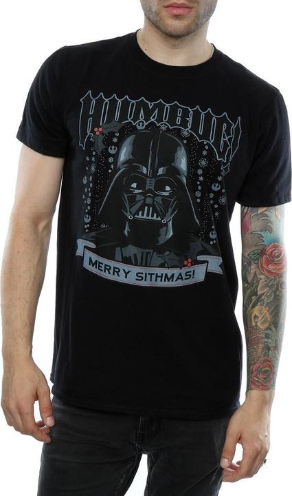 Immagine prodotto Star Wars Christmas Darth Vader Humbug Maglietta Uomo (L)