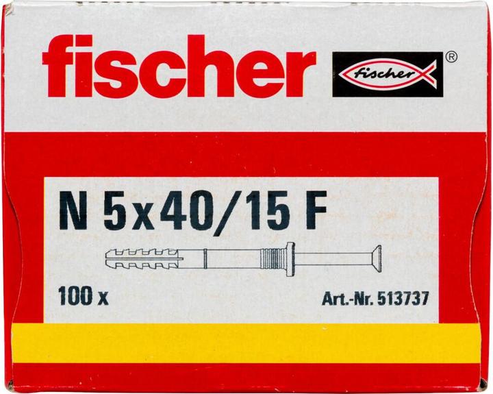 Produktbild Fischer Nageldübel N 5x40/15 F (100) (100 Stk.)