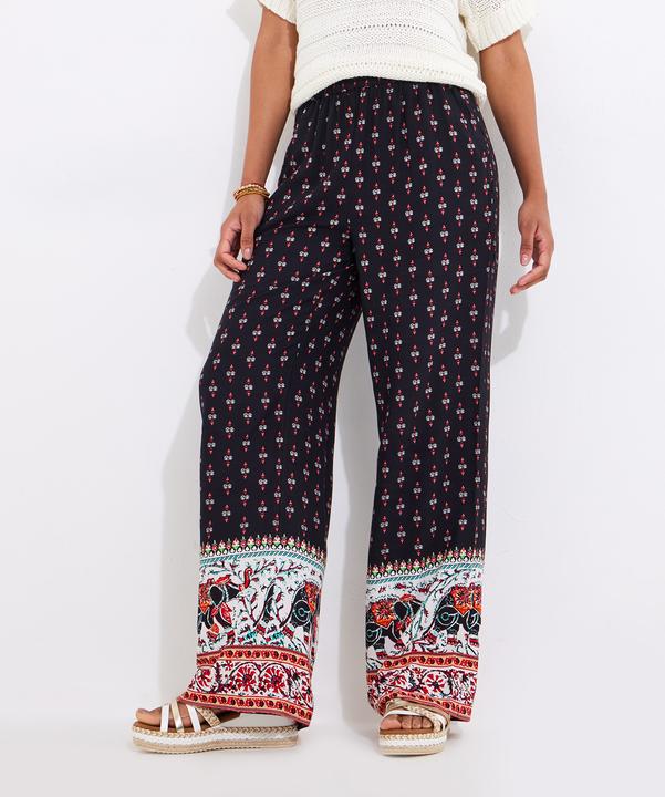Actual product image Joe Browns Elephant Print Wide-Leg Trousers (36)