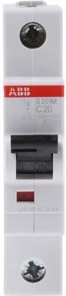 Immagine prodotto ABB S201M-C20 Interruttore 20A per M compatto a 1 polo
