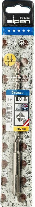 Actual product image Alpen SDSplus hammer drill FORCE cutting (8 mm)