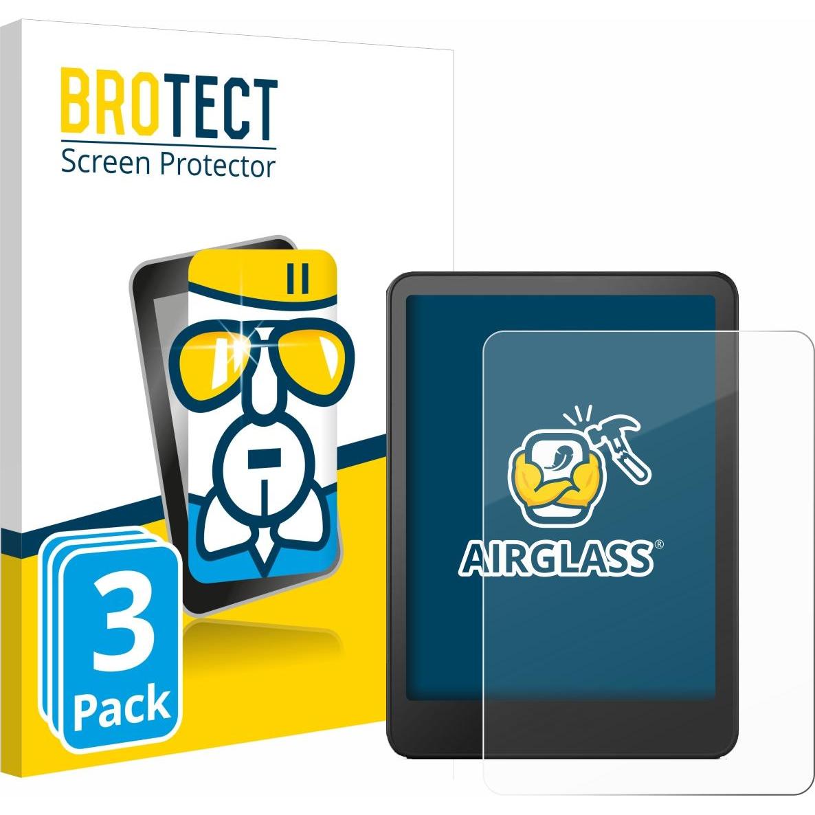 BROTECT Schutzglas Schutzfolie Glas Folie Displayschutz klar, eReader Zubehör, Transparent