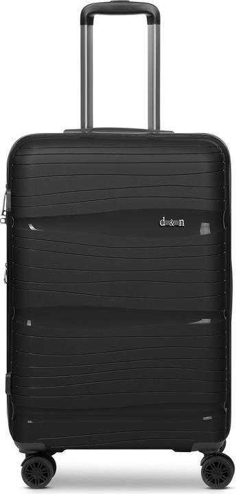 D&N Travel Line 4300-Plus 4 Rollen Trolley M 65 cm mit Dehnfalte (58 l)
