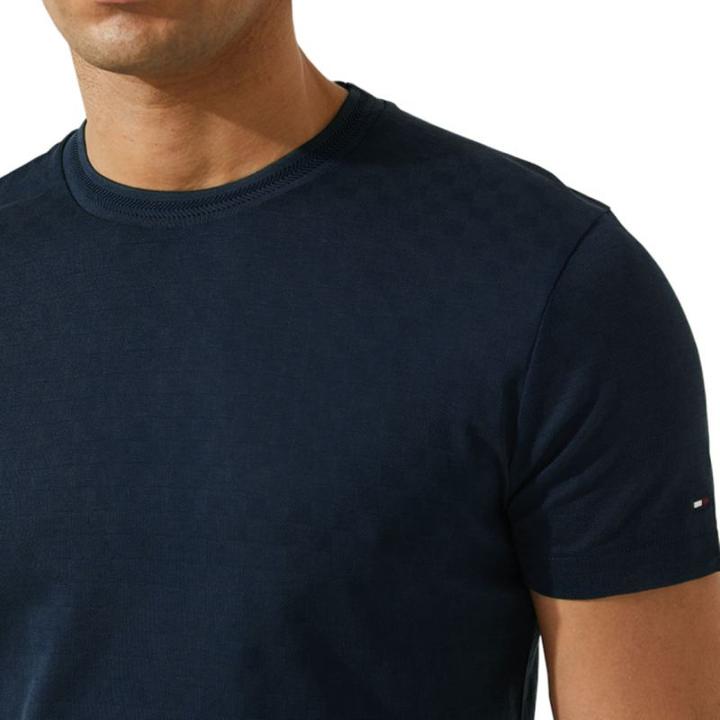 Actual product image Tommy Hilfiger Dressed Casual Tonal Gingham Tee (XS)