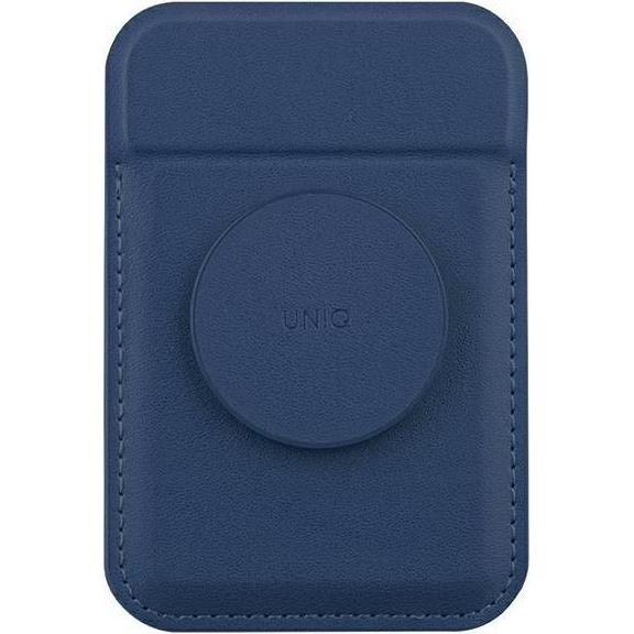 Uniq, Unisex, Portafoglio, Flixa magnetyczny portfel na karty z podpórką granatowy/navy blue, Blu