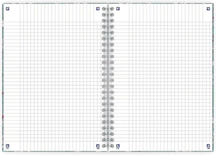 Image du produit Oxford FORME FLORALE - Livre en spirale (A5, Quadrillé, Couverture rigide)