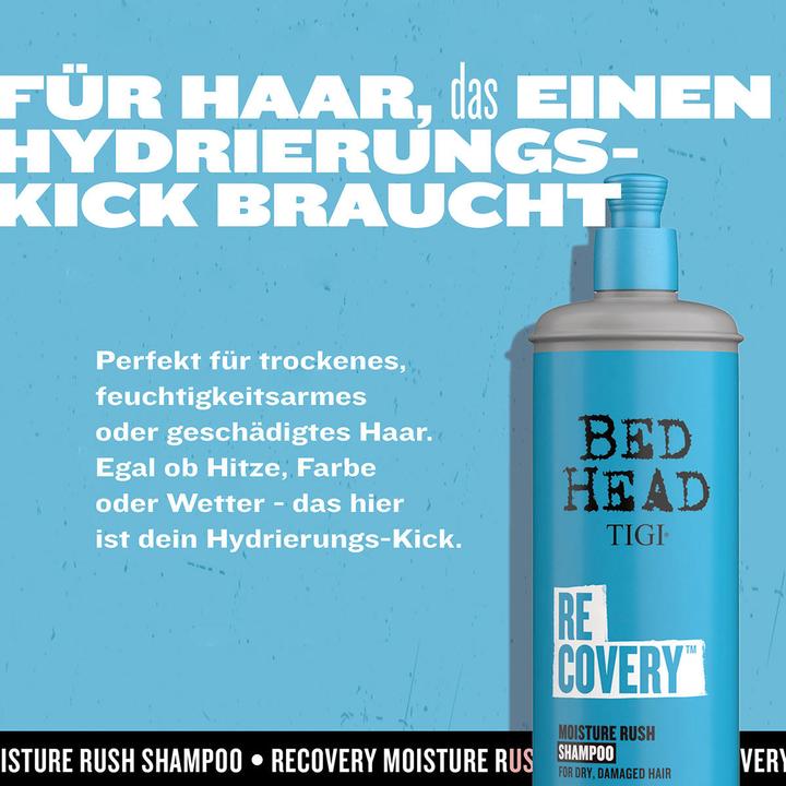 Actual product image Tigi Bed Head Urban Antidotes - Recovery Moisture Rush Shampoo (Liquid shampoo, 400 ml)