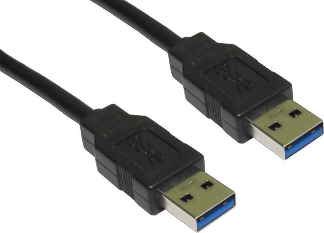 Produktbild Cables Direct 5M USB 3.0 A MALE-MALE BLACK CABLE (5 m, USB 3.2 Gen 1)