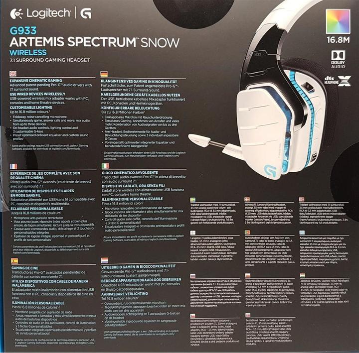 Actual product image Logitech G G933 Artemis Spectrum (Wireless)