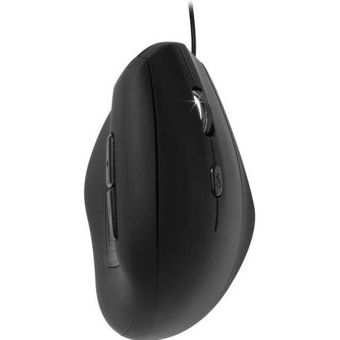 Viking Mouse ergonomico Ativa ERGO nero per destrimani (Cablato), Mouse, Nero