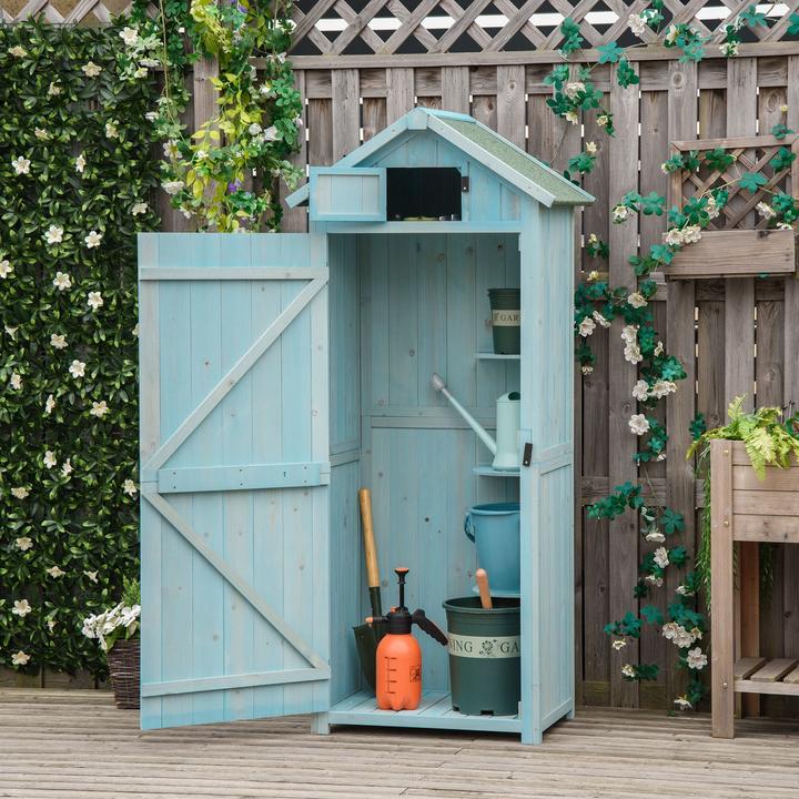 Produktbild Outsunny Gerätehaus mit Regalböden