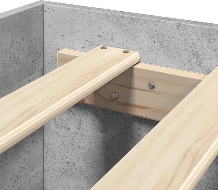 Actual product image VidaXL Bed frame with headboard (140 x 200)