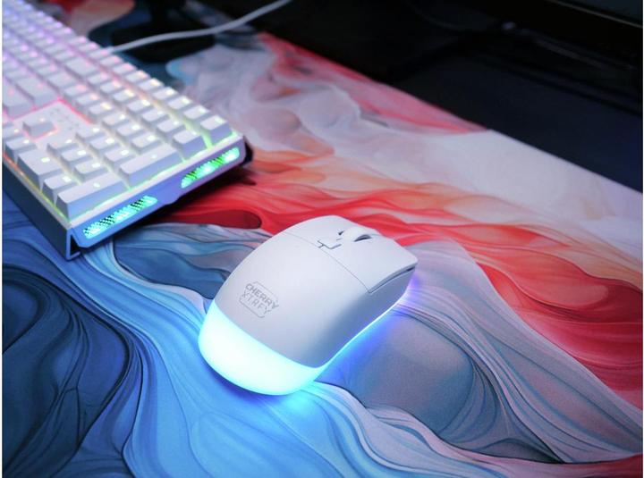 Produktbild CHERRY xtrfy M50 White Wireless Mouse (Kabellos, Kabelgebunden)