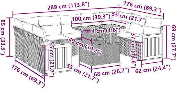 Produktbild vidaXL Naya