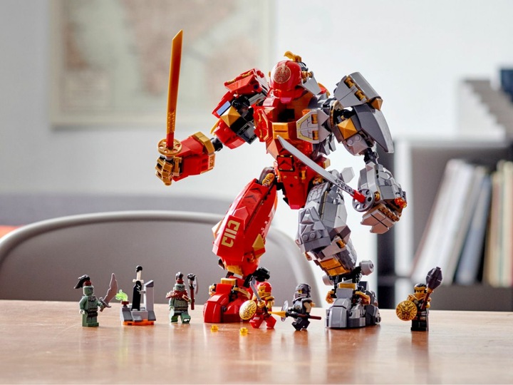 Actual product image LEGO Fire Stone Mech (71720, LEGO Ninjago)