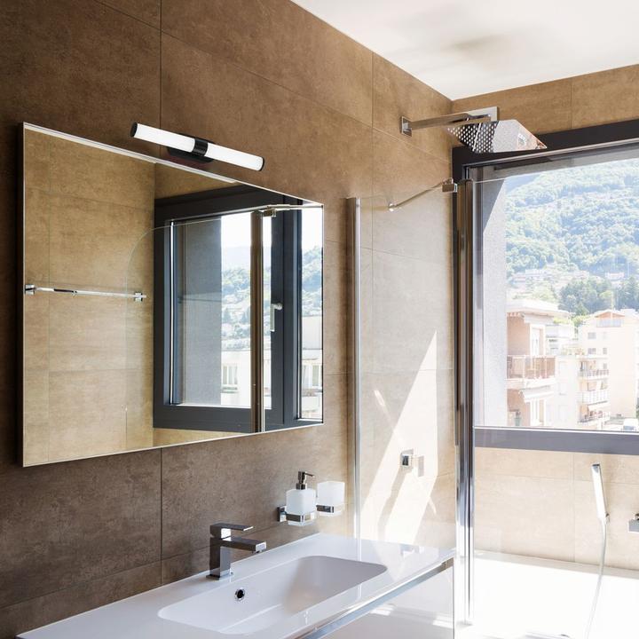 Produktbild B.K.Licht LED-Badezimmerleuchte, schwarz, 1xLED/7W